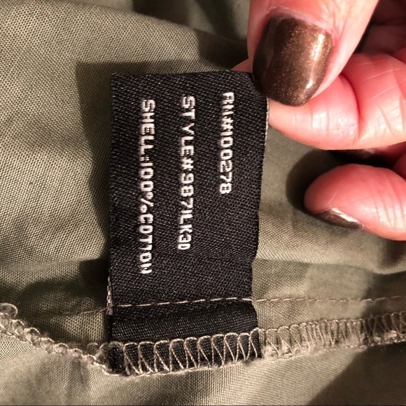 Last Kiss Khaki Green Jacket Size L - Picture 6 of 7